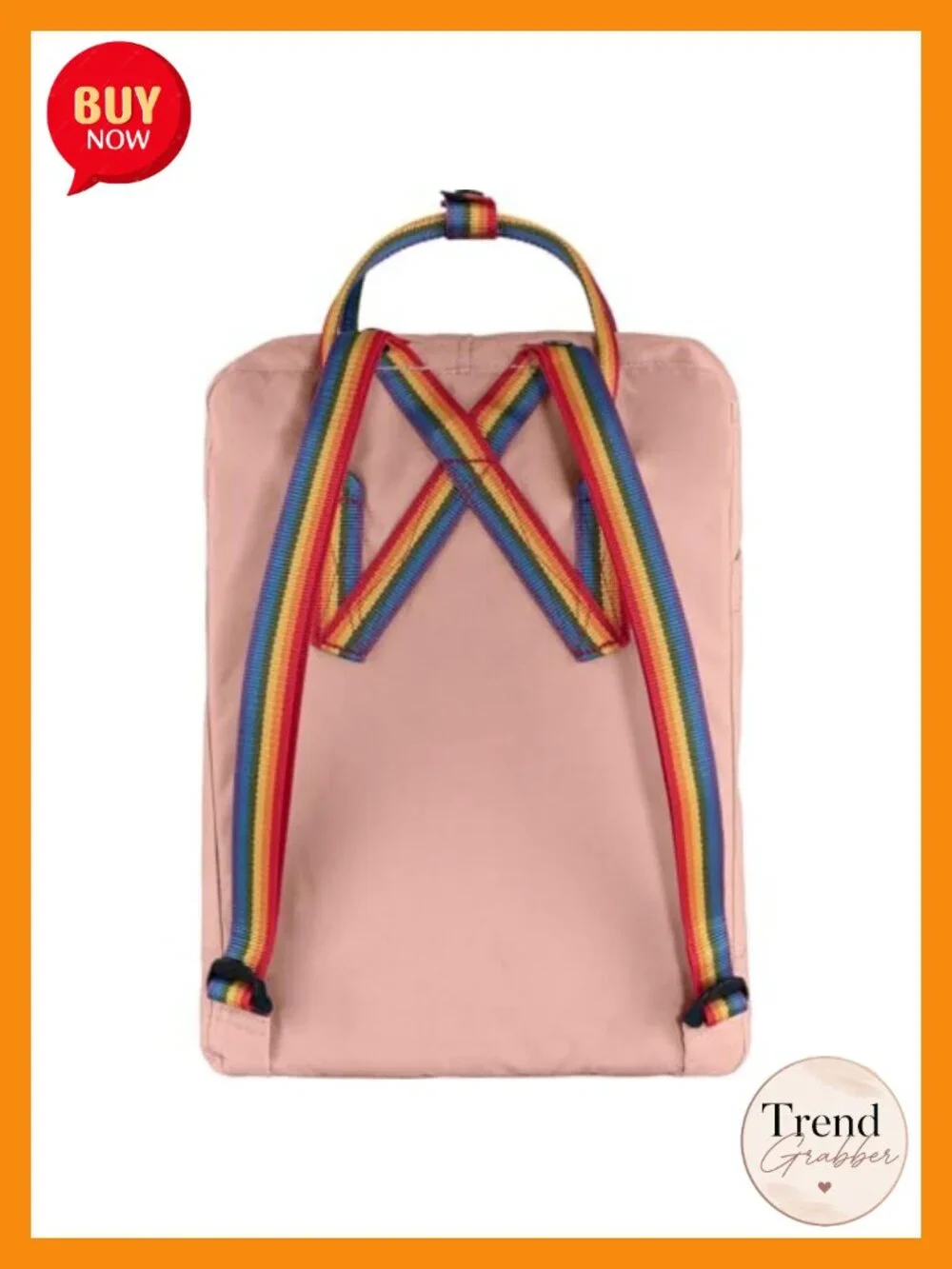 Vintage Fjallraven Kanken Rainbow Backpack Water Resistant Vinylon F Daypack